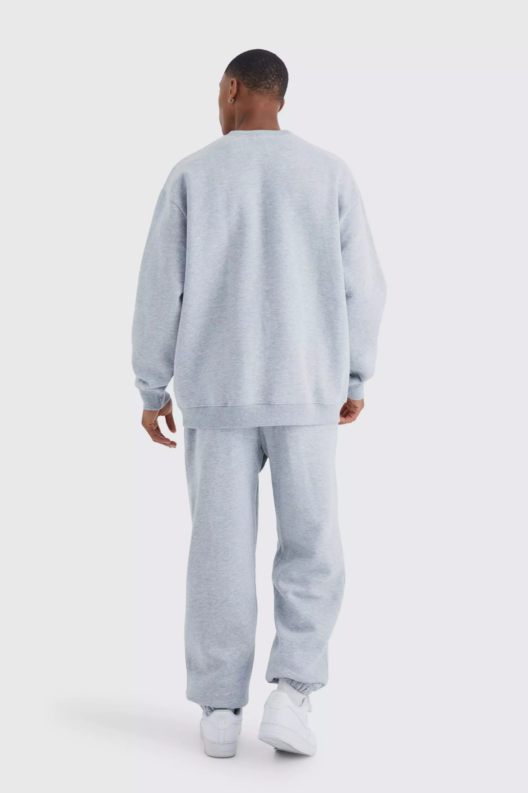 Grey best sale sweatshirt tracksuit